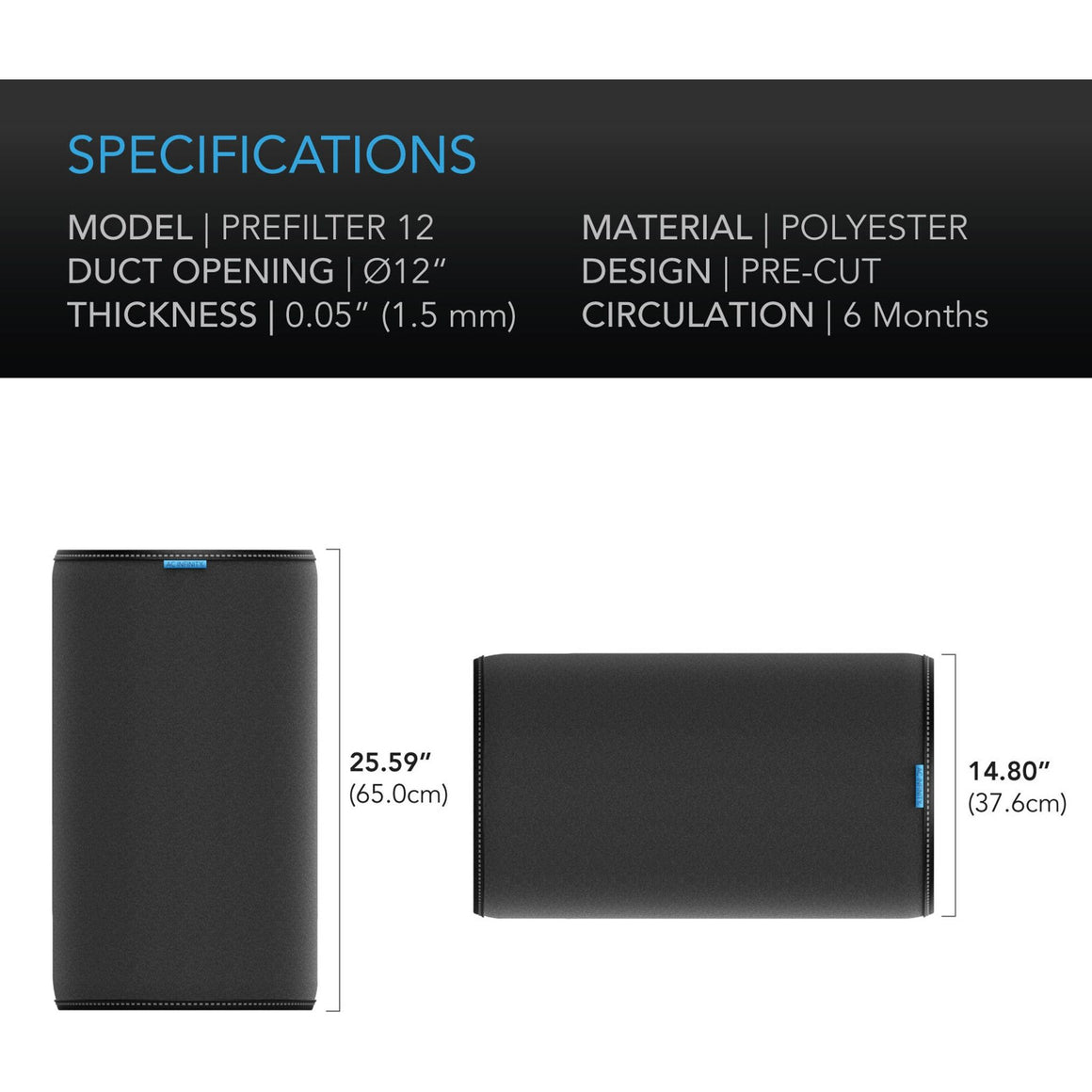 AC Infinity AC Infinity 12" Pre-filter Cloth