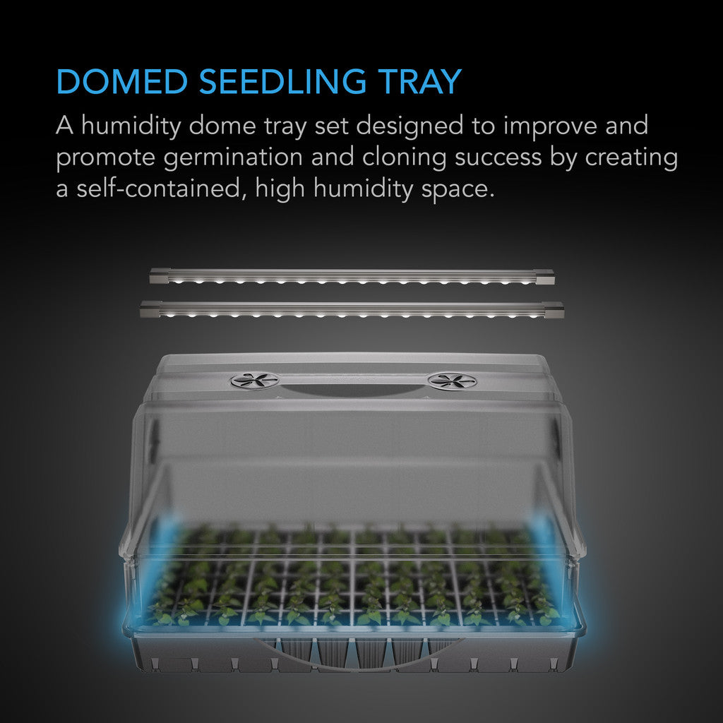 AC Infinity 6" x 12" Humidity Dome Germination Kit