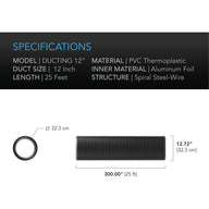 AC Infinity Flexible Four-Layer Ducting - (12