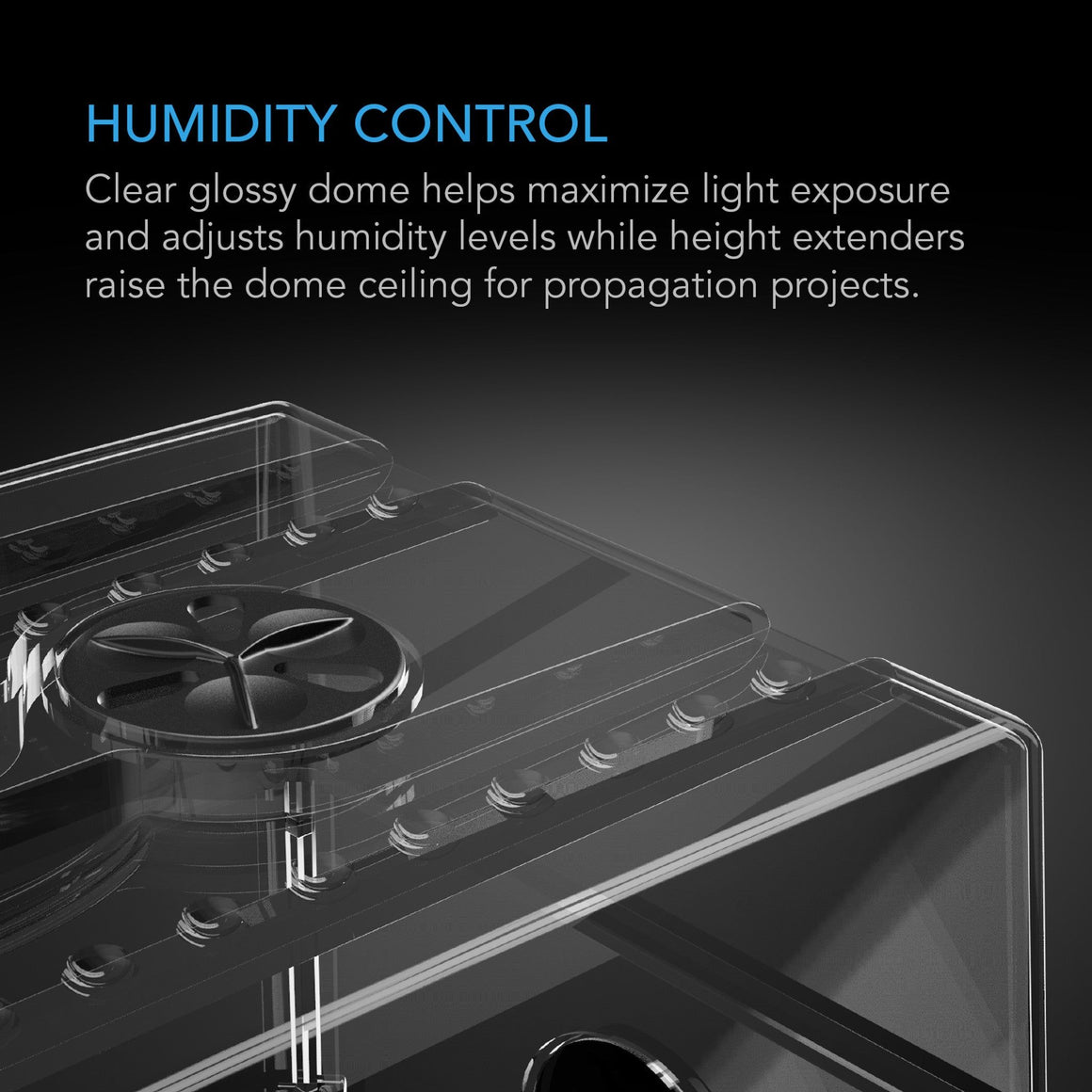 AC Infinity AC Infinity HDA5 5" x 8" Humidity Dome Propagation Kit
