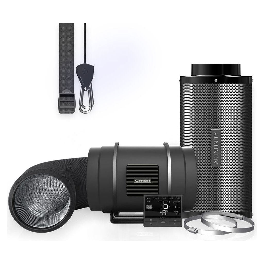 AC Infinity AC Infinity Inline Fan with Smart Controller 8" Filter Kit