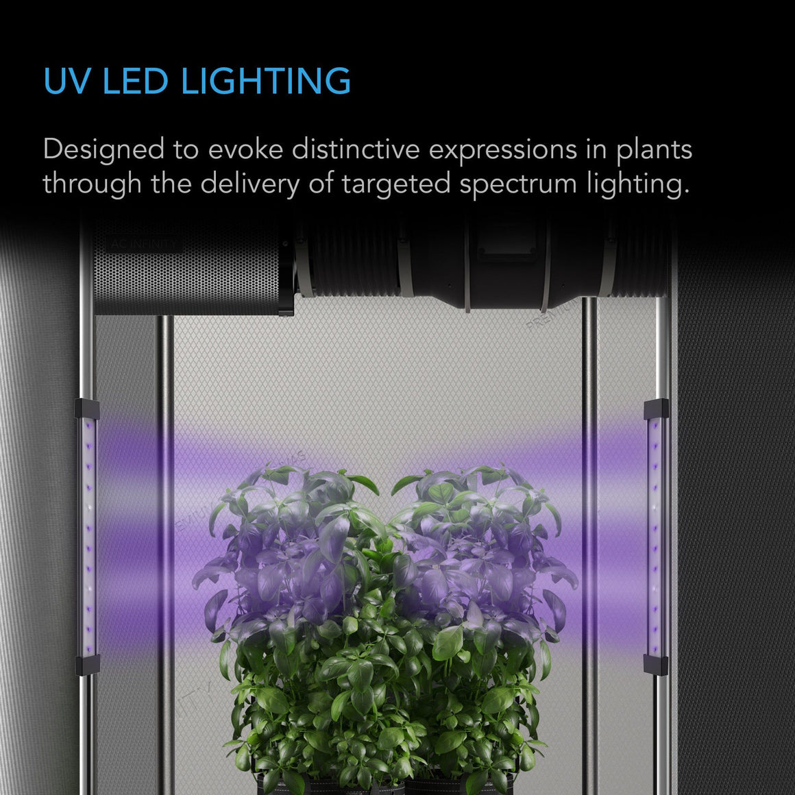 AC Infinity AC Infinity Ionbeam U2 24W Targeted Spectrum UV LED Grow Light UV