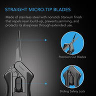 AC Infinity AC Infinity Stainless Steel Pruning Shear Trimming Scissors - 2-pack Straight Blades