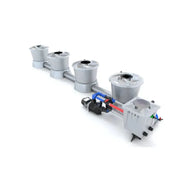 Alien Hydroponics V-System 4 Pot 1 Row End Header Kit Deep Water Culture System