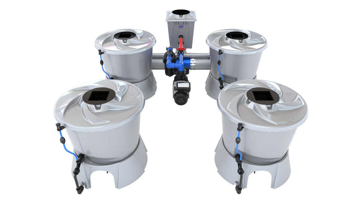 Alien Hydroponics V-System DWC - 4 Pot 2 Row