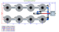 Alien Hydroponics V-System DWC - 8 Pot 2 Row