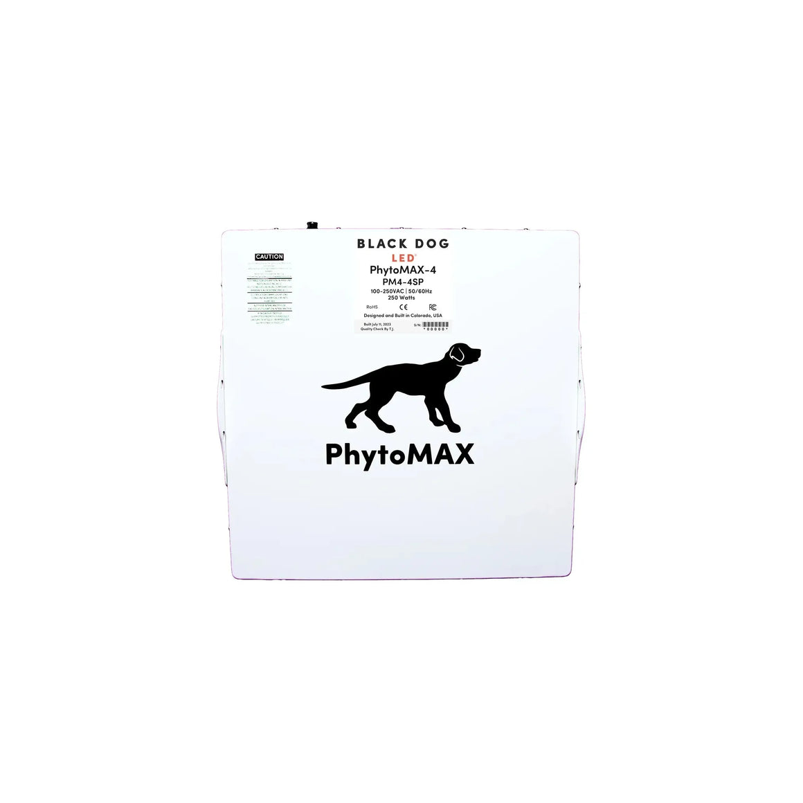 Black Dog LED PhytoMAX-4 4S Full Spectrum LED Grow Light Label