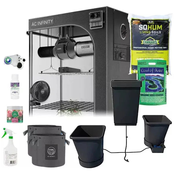 Happy Hydro Happy Hydro Automated Grow Tent Kit 2 | Plant 2’ x 4’ x 6’