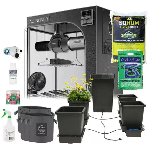 Happy Hydro Happy Hydro Automated Grow Tent Kit 4 | Plant 3’ x 3’ x 6’