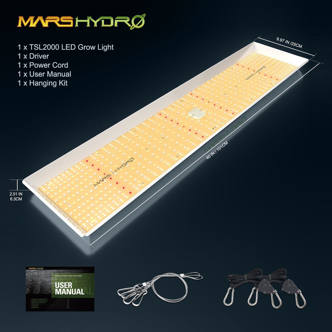 Mars Hydro TSL 2000 Full Spectrum LED Grow Light