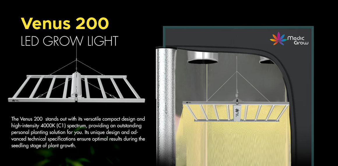 Medic Grow Venus 200W Full Spectrum LED Grow Light