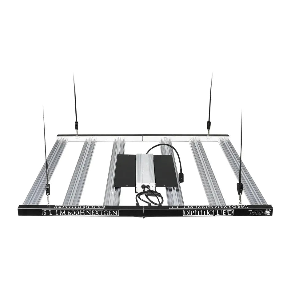 Optic LED Slim 600H NextGen Dimmable Full Spectrum LED Grow Light Hanging