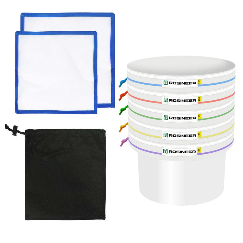 Rosineer Ice Bubble Hash Extraction Filter Bags Set All Mesh Bags / 1 Gallon