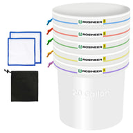 Rosineer Ice Bubble Hash Extraction Filter Bags Set - 20 Gallon All Mesh Bags