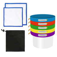 Rosineer Ice Bubble Hash Extraction Filter Bags Set Canvas & Mesh Bags / 1 Gallon