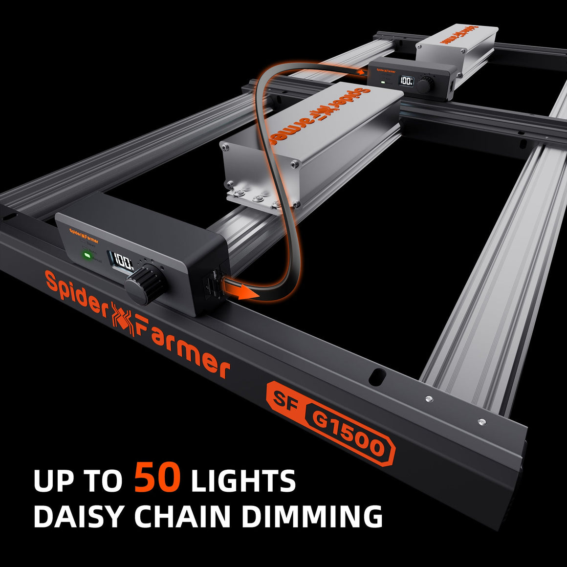 Spider Farmer G1500 Smart LED Grow Light | Bluetooth & WiFi Control