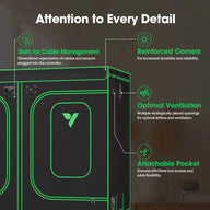 Vivosun Grow Tent Pro P848 | 4' x 8' x 6'6″
