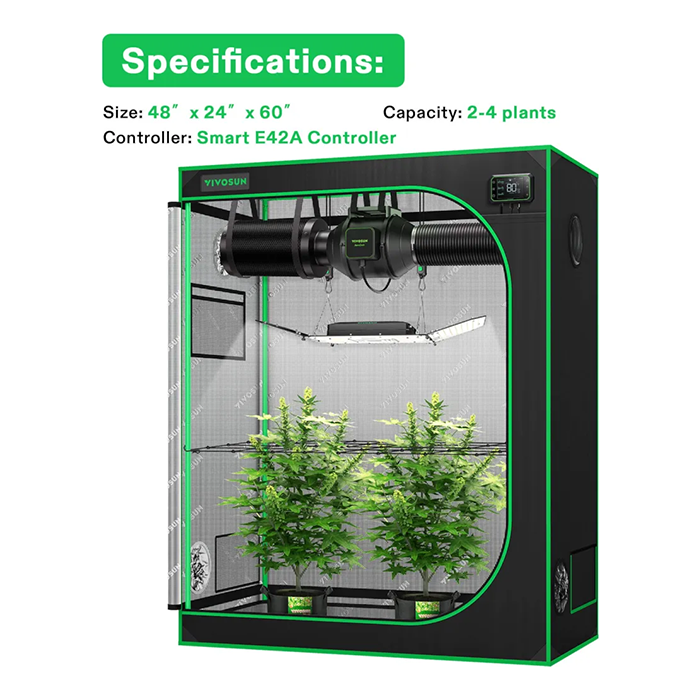 Vivosun Smart Grow Tent Kit 2 Plant | 2’ x 4’