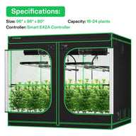 Vivosun Smart Grow Tent Kit Pro 16 Plant | 8’x8’