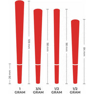 Custom Cones 98mm Pre-Rolled Cones - Refined White [800 Cones per Box]