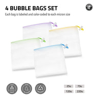 Gutenbergs Dank Pressing Co Gutenberg's Dank Pressing Co 5 Gallon All Mesh Bubble Bags 4 Set