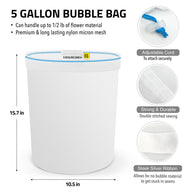 Gutenbergs Dank Pressing Co Gutenberg's Dank Pressing Co 5 Gallon All Mesh Bubble Bags 4 Set